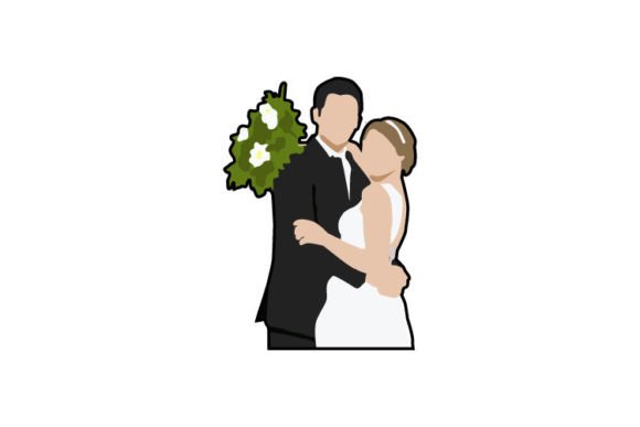 Capturing Romance: The Art of Couple Wedding Bride Drawing Design
