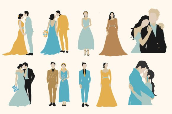 Crafting Your Dream Aesthetic with the Wedding Party Boho Vector Set