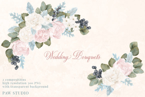 Elegant Floral Frames: Peony & Rose Bouquets for Designers