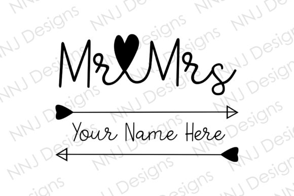 Mr and Mrs SVG Wedding Decoration: Elegant Design Assets for Modern Celebrations