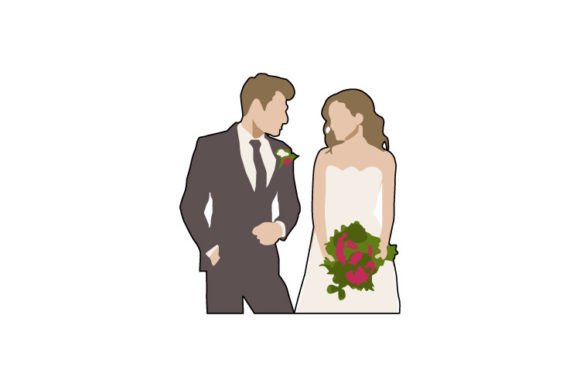 Portrait Wedding Bride Couple Clipart: A Designer's Essential Toolkit