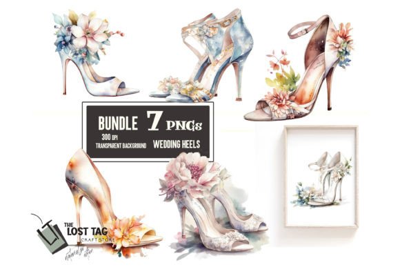 Stunning Wedding Heels PNGs for Creative Projects