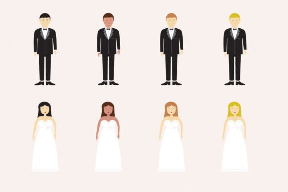Wedding Brides and Grooms Figurines for Every Design Project