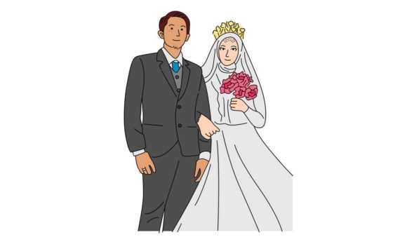 Wedding Couple for Engagement or Marriag: A Designer's Playful Companion