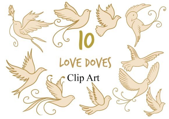 Wedding Dove Clipart: Elegant Design Elements for Your Projects