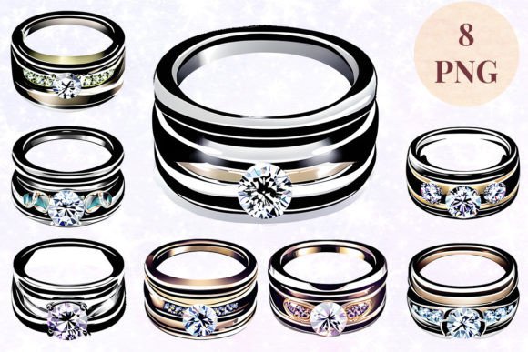 Wedding Ring 52 Clipart PNG: Elegant Designs for Your Projects