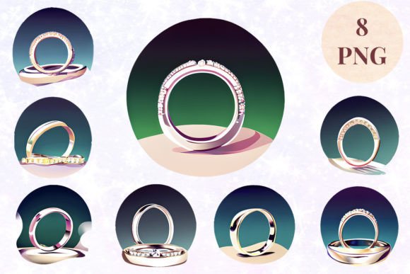 Wedding Ring 6 Clipart PNG: Elevate Your Creative Projects