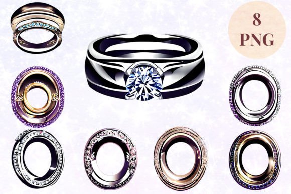 Wedding Ring 63 Clipart PNG: Elegant Design for Any Project